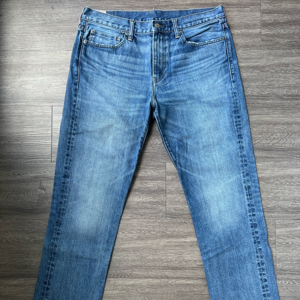 J. Crew Men's Straight Blue Jeans